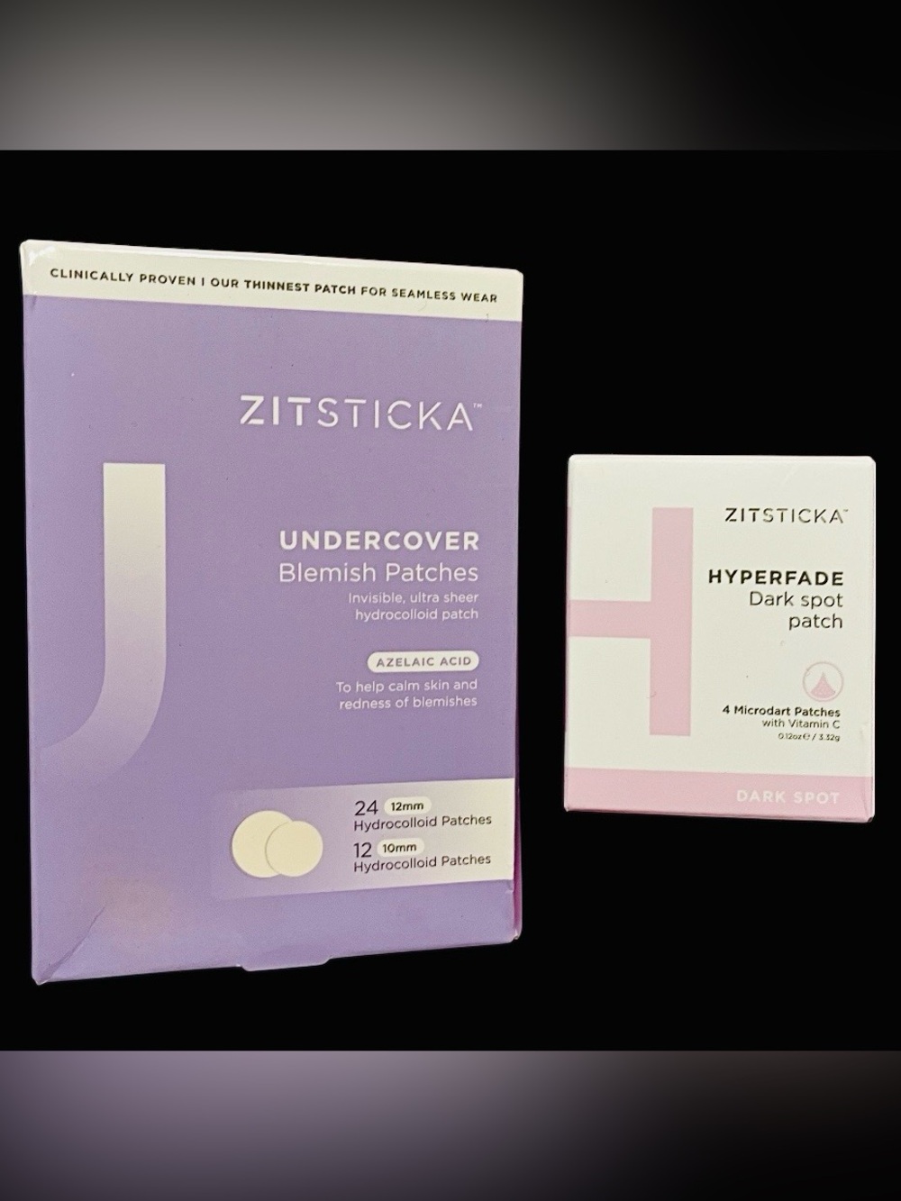 ZitSticka Undercover Blemish Patches 36pcs & Hyperfade Dark Spot Patches 4pcs